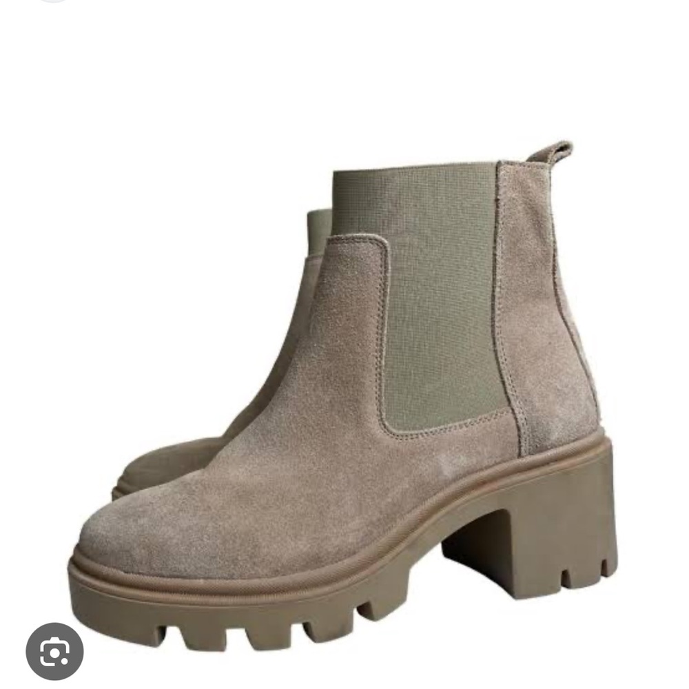 António de Faria Tara Beige Suede Chelsea Boots